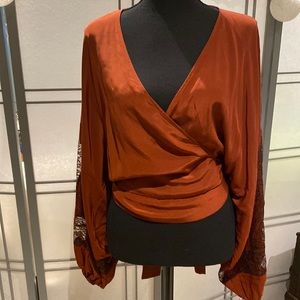 Elizabeth and James wrap blouse